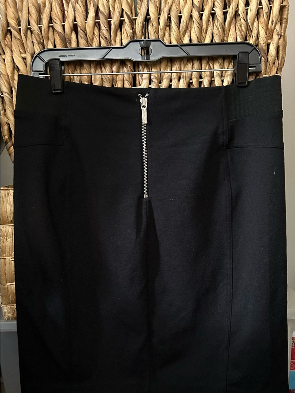 Michael Kors Black Skirt with Branded Silver Zipper